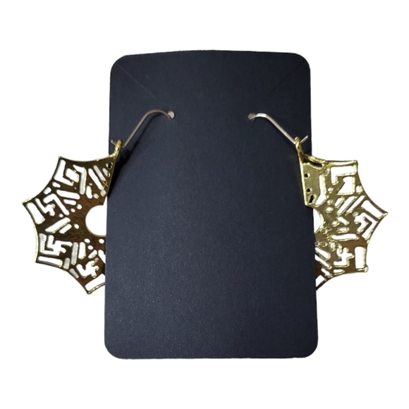 Gold Tone Boho Fashion Earrings - Picture 4 of 4